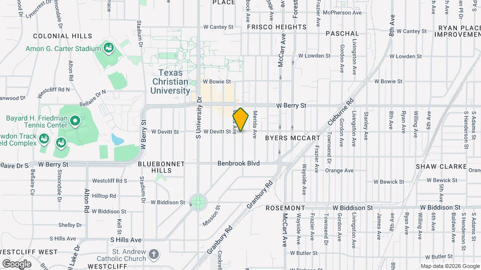 3200 Lubbock Ave Map and Location Details