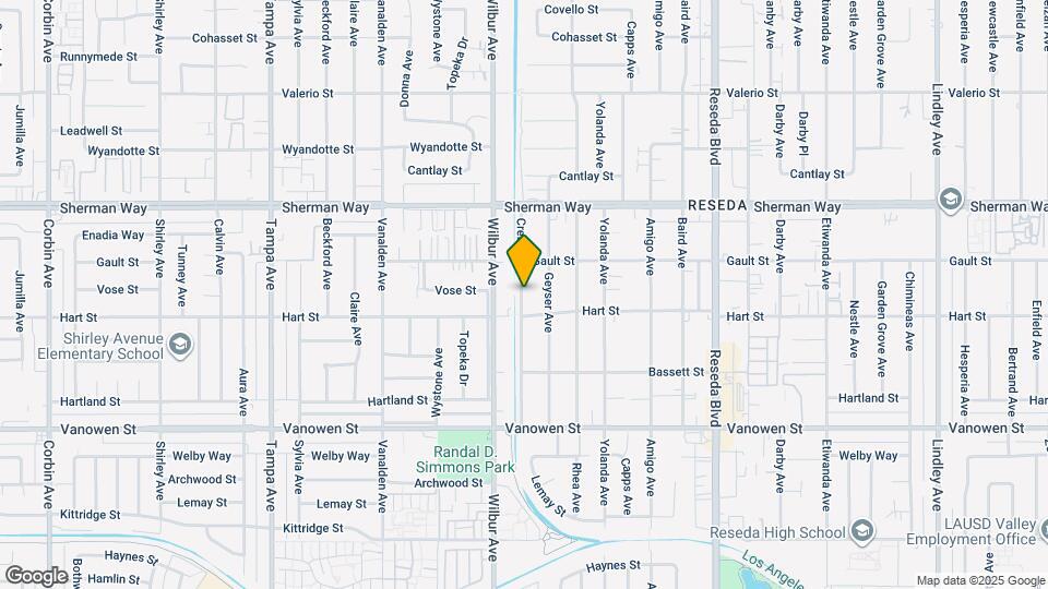 7022 Crebs Ave Map and Location Details