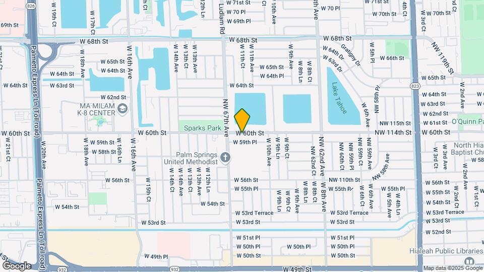 1090 W 60th St Map and Location Details