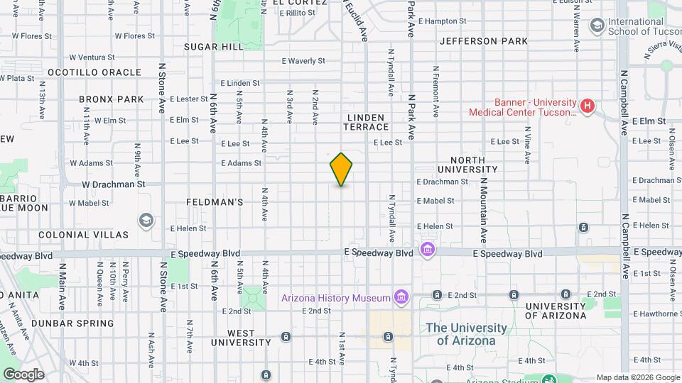 1321 N 1st Ave Map and Location Details