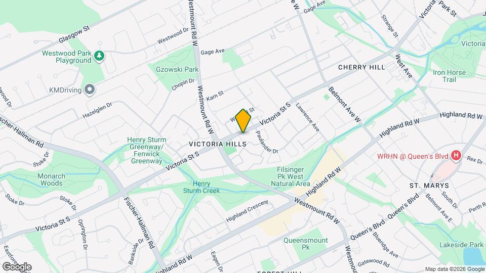 647 Victoria St S Map and Location Details