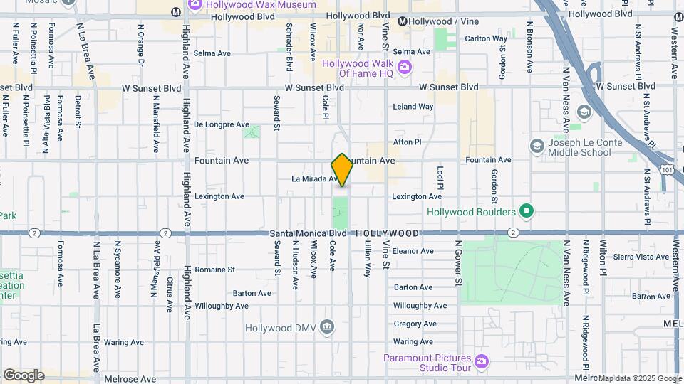 6413 Lexington Ave Map and Location Details