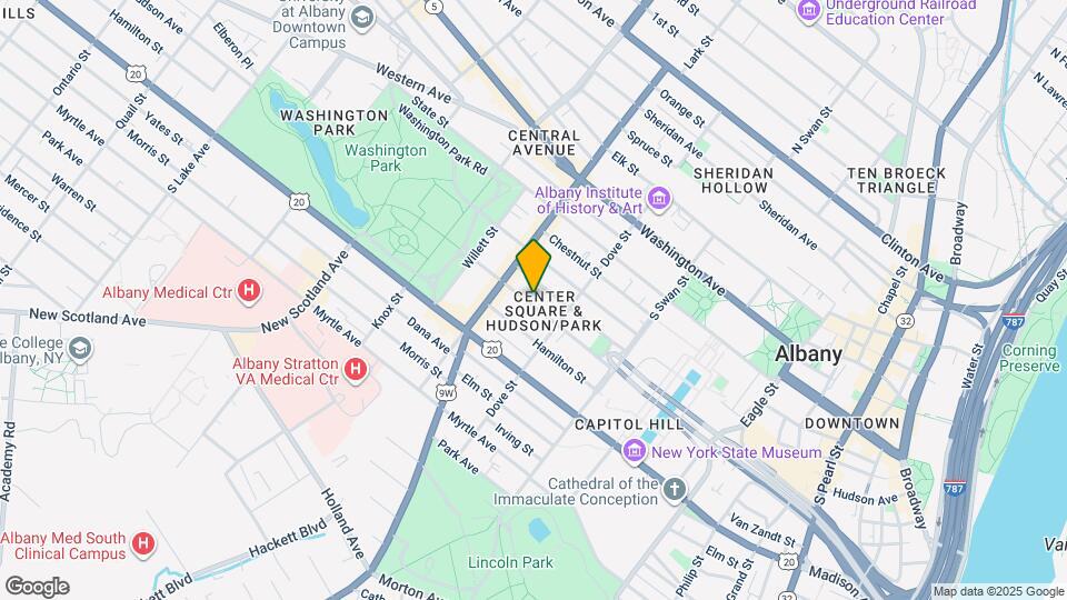 325 Hudson Ave, Unit Basement Studio Map and Location Details