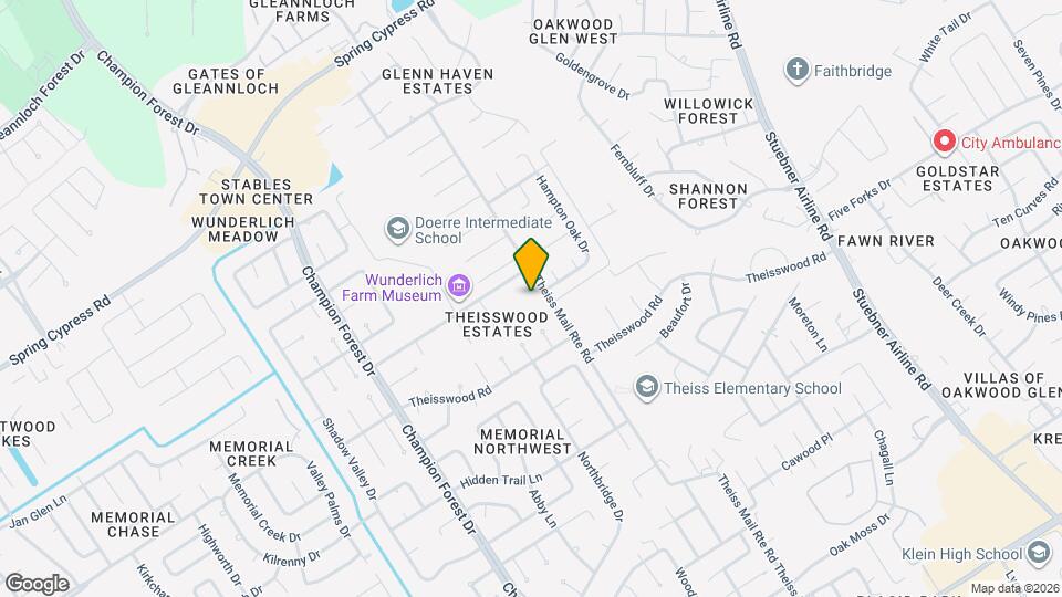 17821 Theiss Mail Rte Rd Map and Location Details