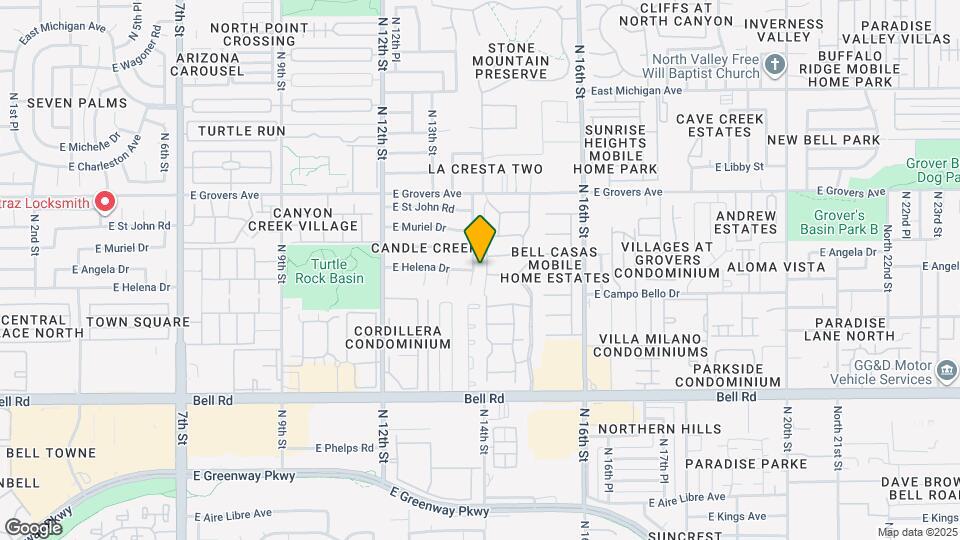 17425 N 14th St Map and Location Details