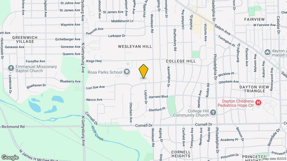 3537 Otterbein Ave Map and Location Details