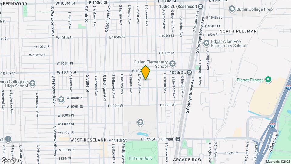 10740 S Calumet Ave Mapa y Detalles de la Ubicación