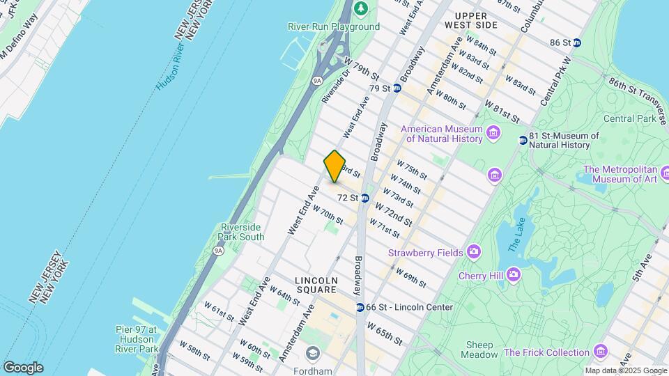250 W 72nd St Map and Location Details