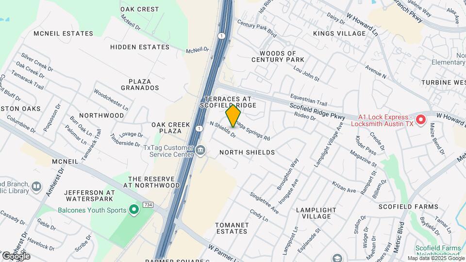 2604 N Shields Dr Map and Location Details