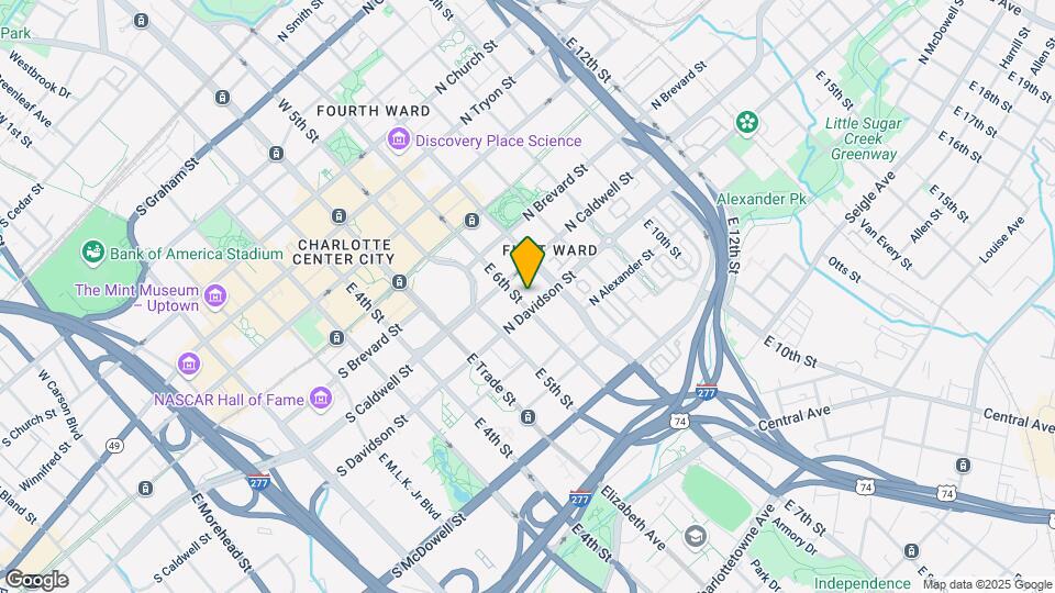 525 E 6th Street, Unit #404 Mapa y Detalles de la Ubicación