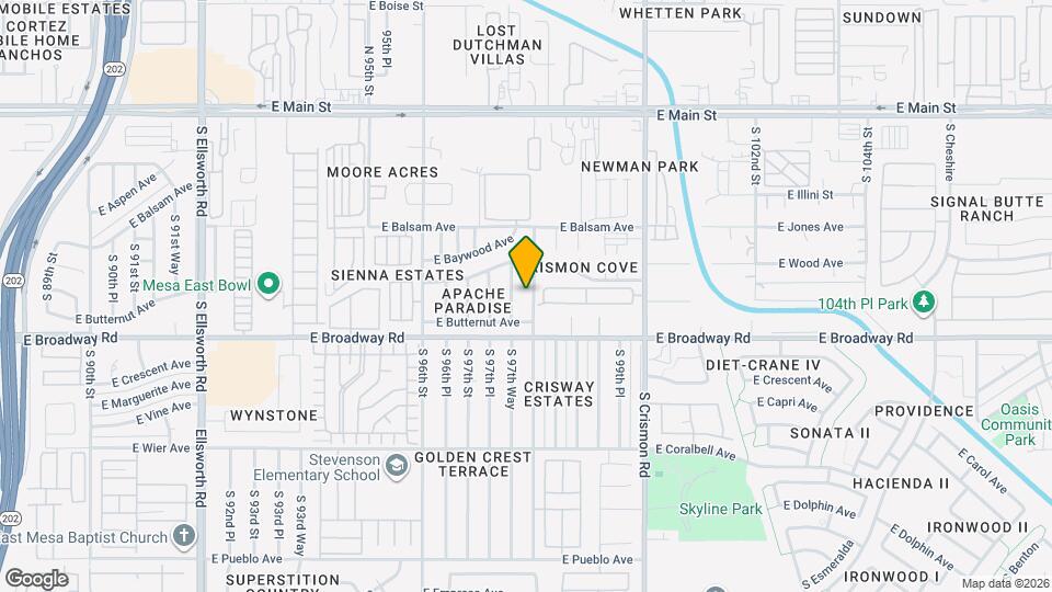 336 S 98th St Map and Location Details