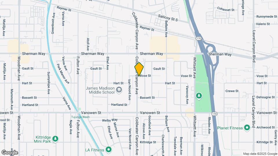 7020 Coldwater Canyon Ave Map and Location Details