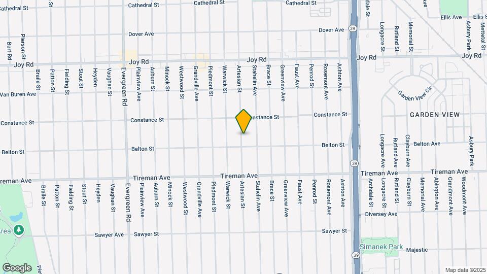 8240 Artesian St Map and Location Details