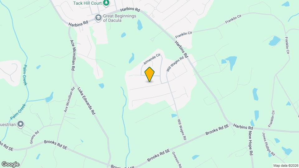 2570 Harbins Mill Dr Mapa y Detalles de la Ubicación