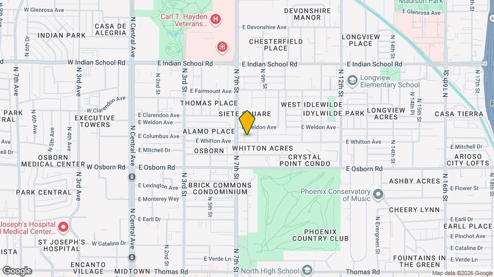 706 E Whitton Ave Map and Location Details