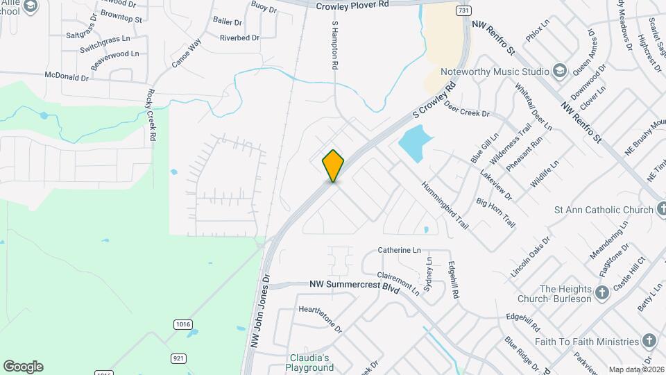 1600 Irene Dr Mapa y Detalles de la Ubicación