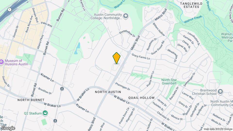 11700 Metric Blvd, Unit 1303 Map and Location Details