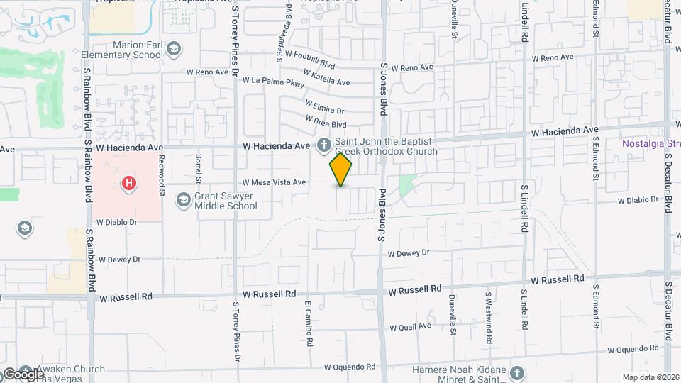 5424 Castle Vista Ct Map and Location Details