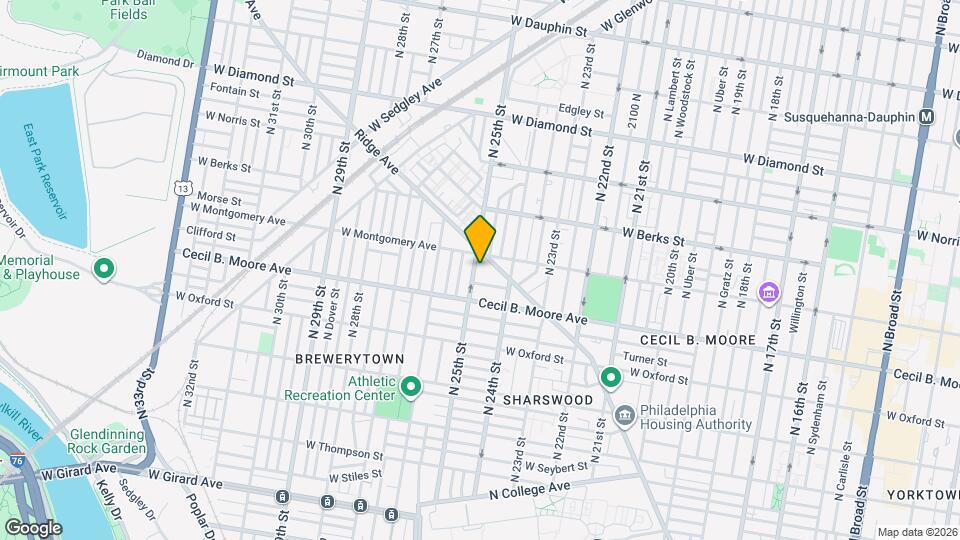 1741 N 25th St Map and Location Details