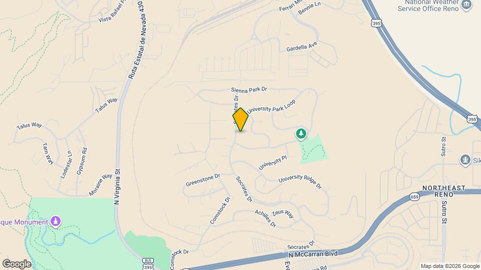 3470 Socrates Dr Map and Location Details