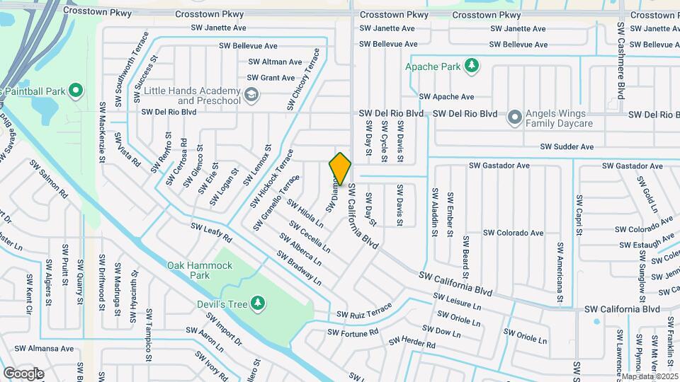 1901 SW Diamond St Map and Location Details