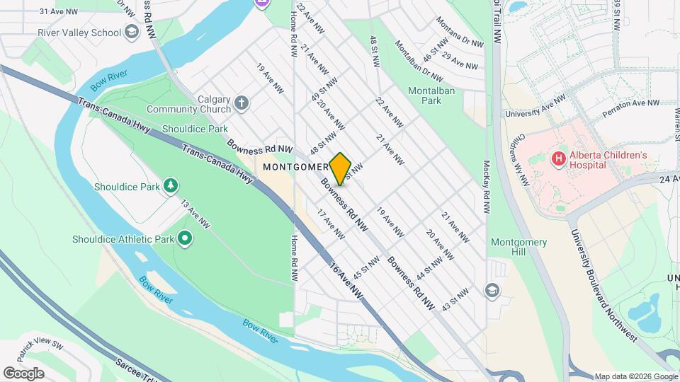 4740 Bowness Rd NW Map and Location Details