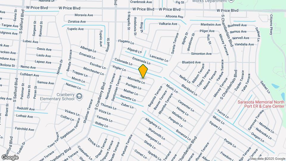 2582 Morietta Ln Map and Location Details