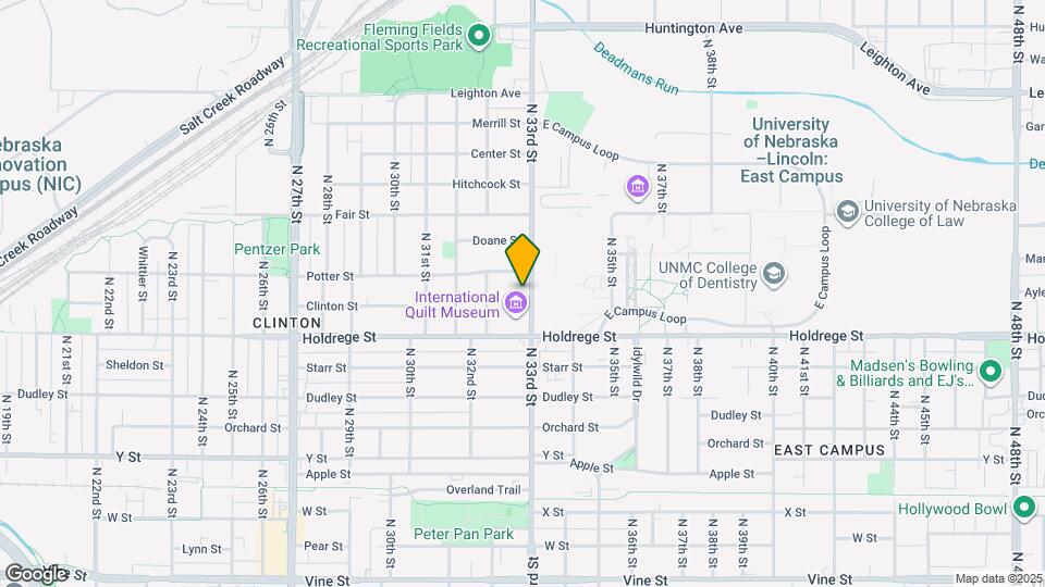 1613 N 33rd St Map and Location Details