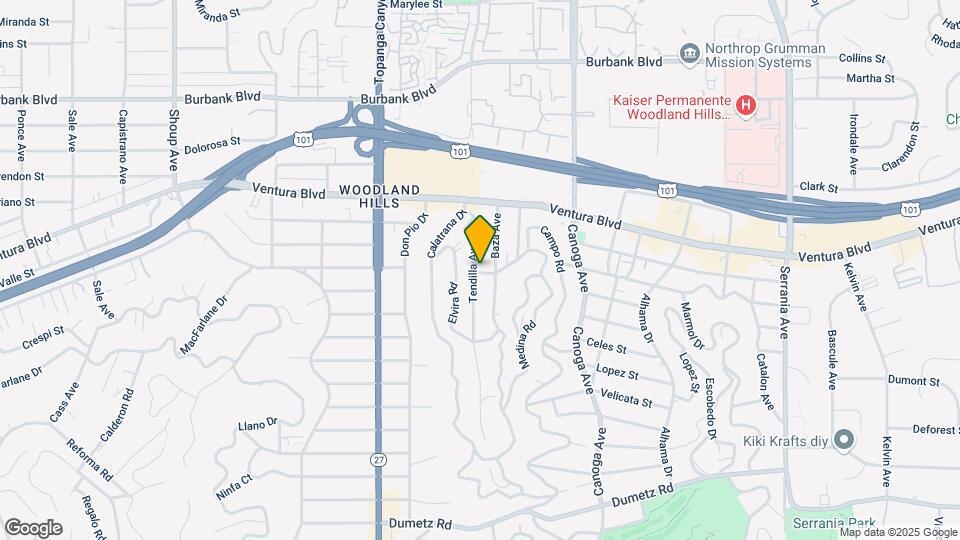 5302 Tendilla Ave Map and Location Details