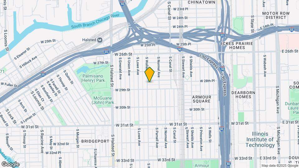 2845 S Wallace St Mapa y Detalles de la Ubicación