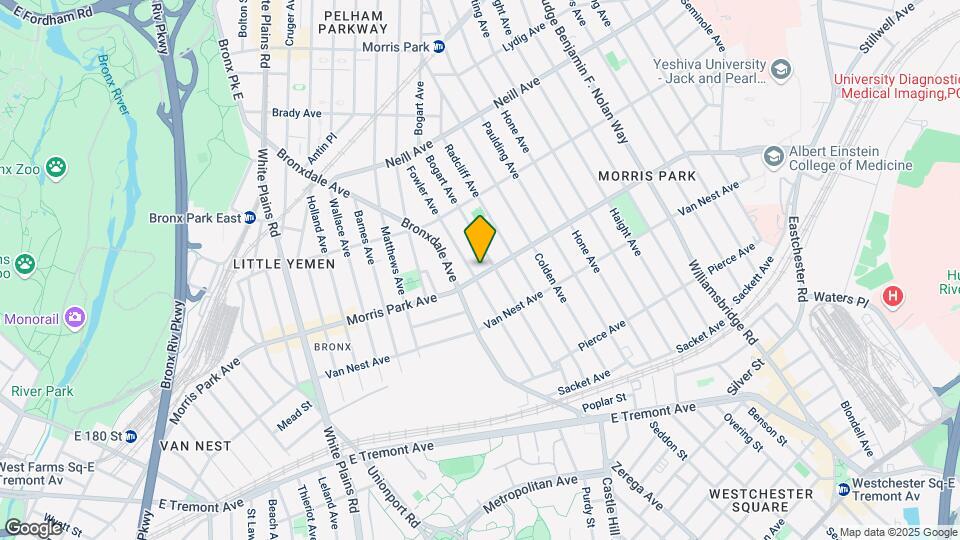 929 Morris Park Ave Mapa y Detalles de la Ubicación