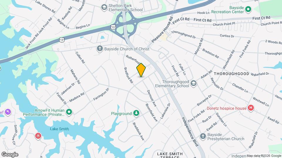 1433 Lakeside Rd Map and Location Details