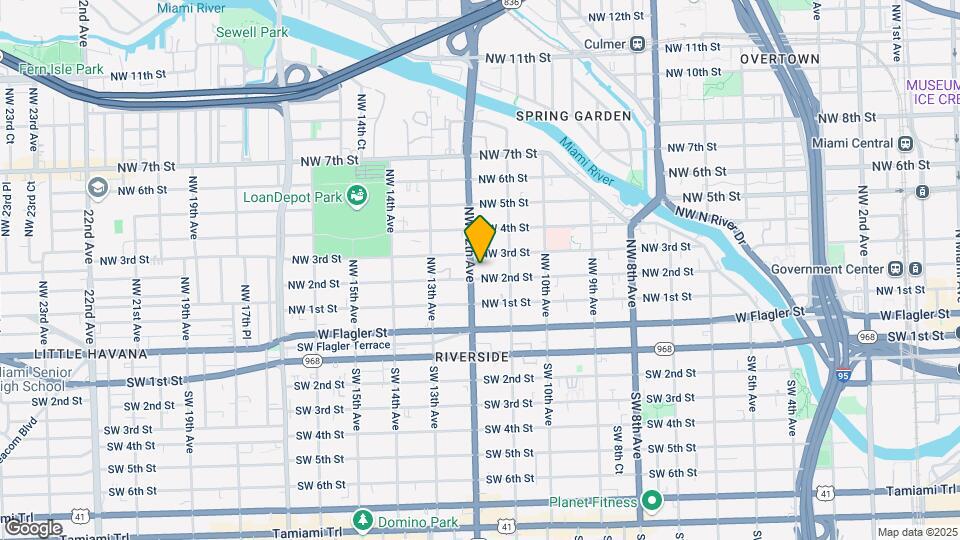 219 NW 12th Ave Map and Location Details