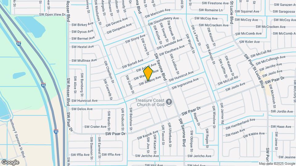 1302 SW Amboy Ave Map and Location Details