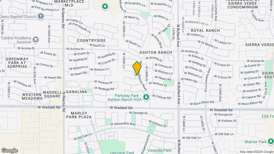 14203 N 150th Ave Map and Location Details