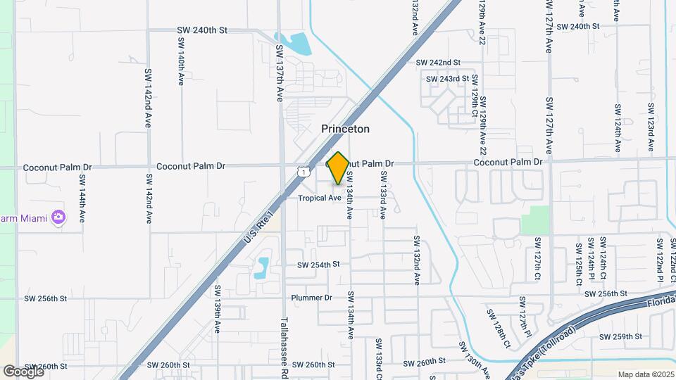 24925 SW 134th Ct Map and Location Details