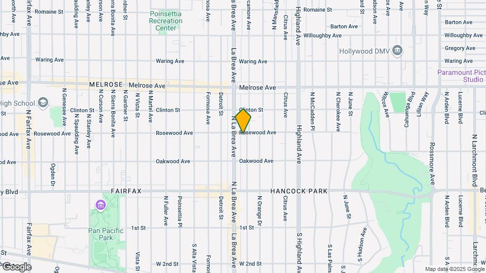 455 N Sycamore Ave Mapa y Detalles de la Ubicación