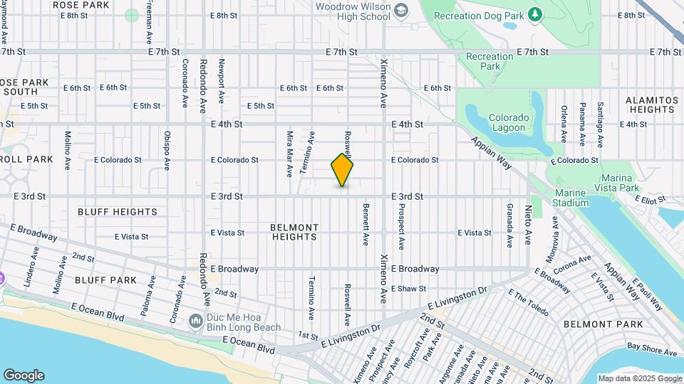 4129 E 3rd St Map and Location Details
