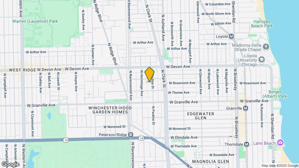 6320 N Paulina St, Unit 1 Map and Location Details