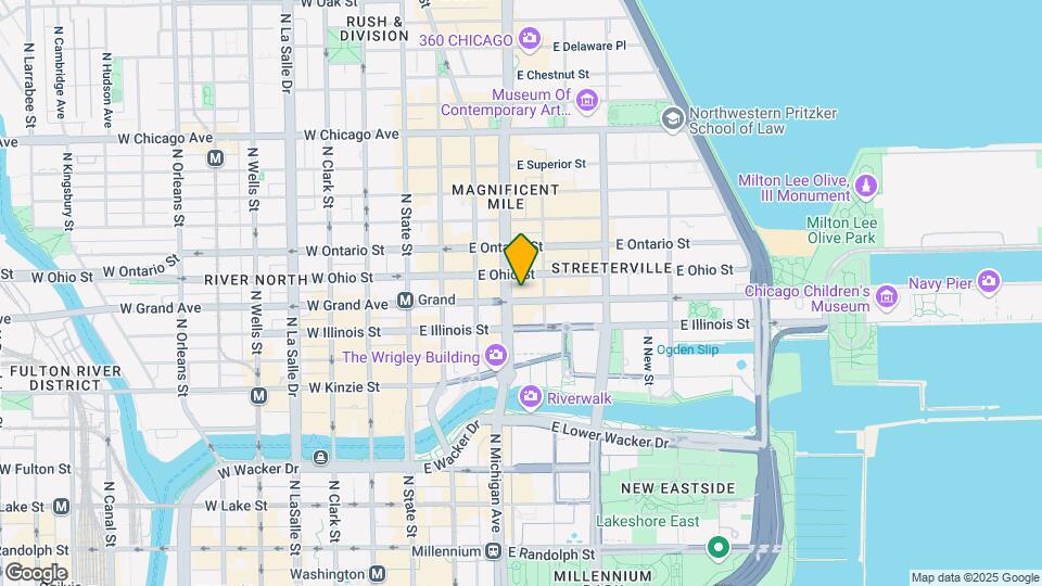 535 N Michigan Ave, Unit 2507 Mapa y Detalles de la Ubicación
