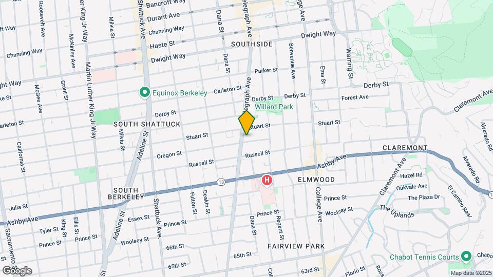 2817 Telegraph Ave Mapa y Detalles de la Ubicación