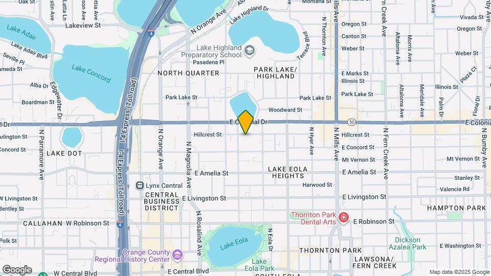 416 Hillcrest St Map and Location Details