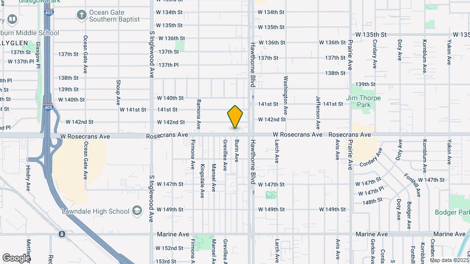 4451 W Rosecrans Ave., Lawndale, CA 90250 Map and Location Details