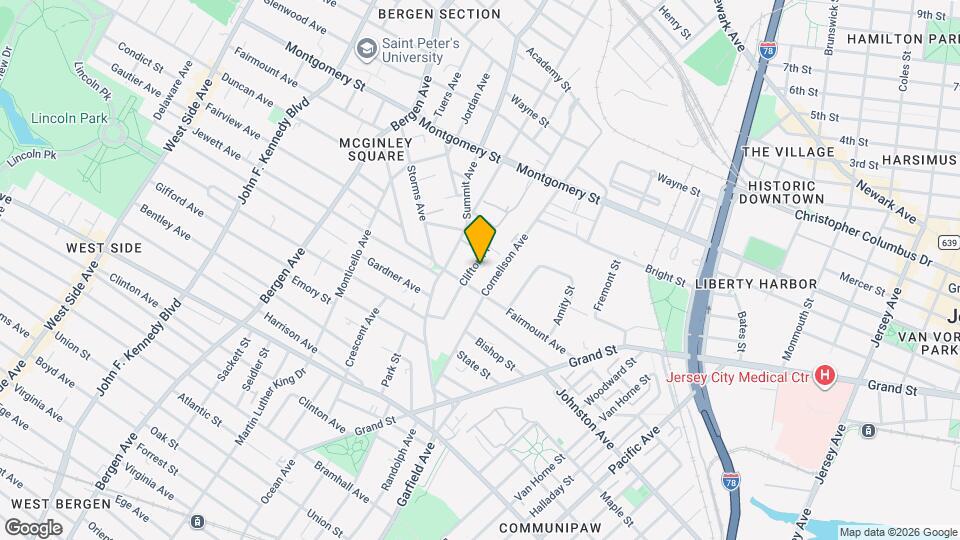 72 Clifton Pl, Unit 1L Map and Location Details