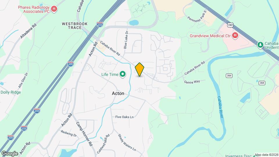 Vestavia Reserve Map and Location Details