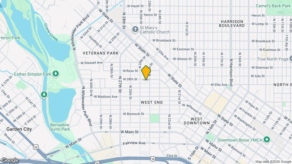 2411 W Woodlawn Ave Mapa y Detalles de la Ubicación