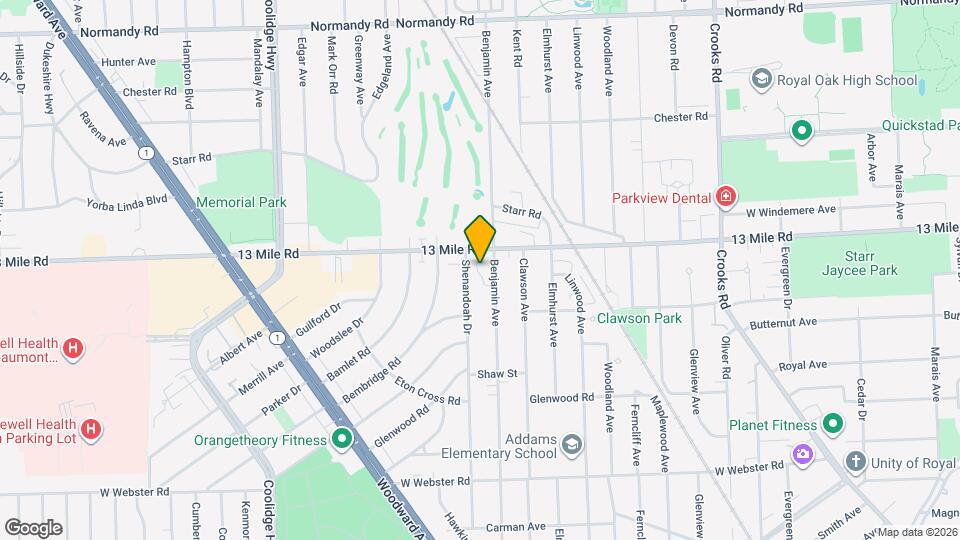 3206 Shenandoah Dr Map and Location Details