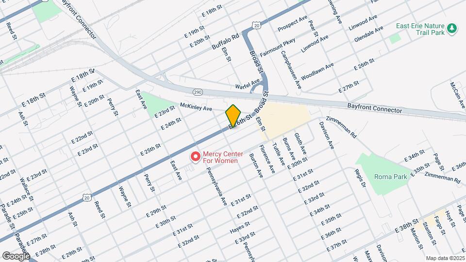 1221 E 26th St Map and Location Details