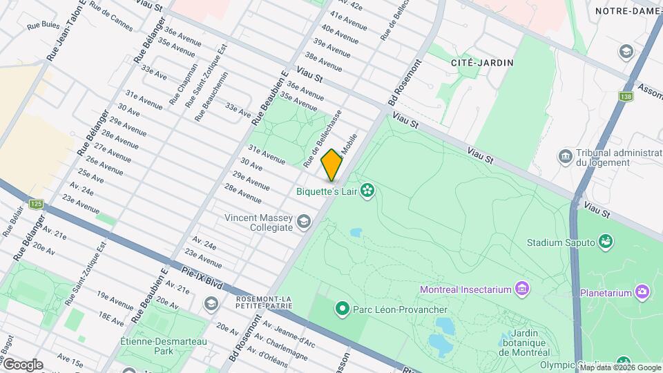 4595 Rosemont Boul Map and Location Details