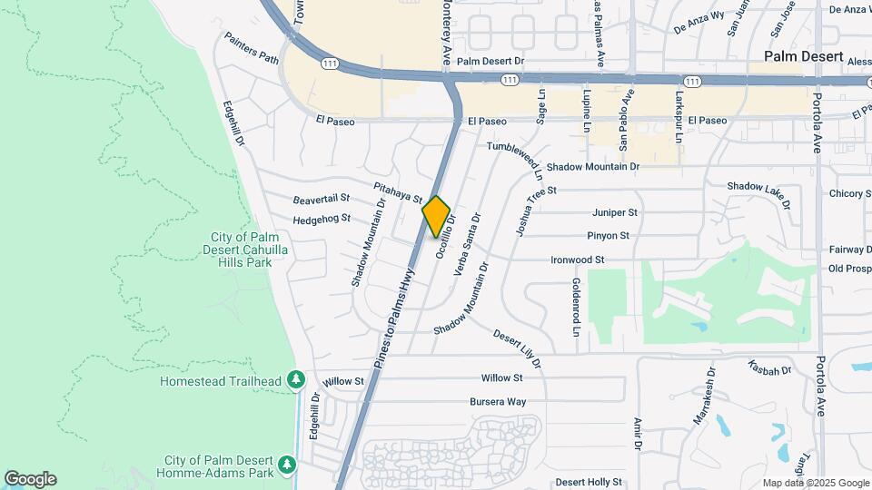 45875 Ocotillo Dr Map and Location Details